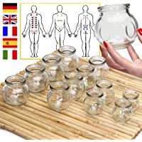 Lunata (Upgrade 2020) 12x Tazas Masaje- Ventose anticelulitica- Vasos masaje- Ventosas ahuecamiento fuego masaje…